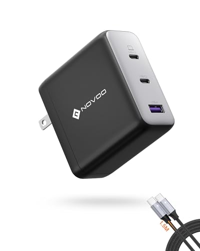 100W USB C Charger, 120W MacBook Pro Charger, 3-Port GaN Fast Charger with PD3.0, PPS, for MacBook pro & Air, ipad Air, iPhone 15, iPad, Laptops and All USB C Device | 3-Port GaN Fast Charger for MacBook pro & Air, ipad Air, iPhone 15, iPad, Laptops and A