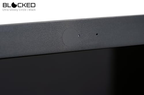 The Original Vinyl Webcam Cover Stickers | Restickable & Stackable Privacy Covers | for All Camera-endable Devices | 5-Sizes | 95 Black (Muted Matte)