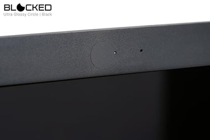 The Original Vinyl Webcam Cover Stickers | Restickable & Stackable Privacy Covers | for All Camera-endable Devices | 5-Sizes | 95 Black (Muted Matte)