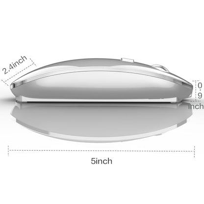 JETTA Wireless Mouse for MacBook Pro, MacBook Air, Laptop, Desktop, Chromebook, Win7/8/10/11, PC - Silver - color: Silver