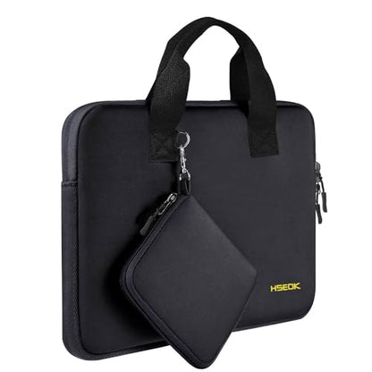Hseok Elastic Laptop Case 13.3-14 Inches Sleeve with Small Case, Neoprene Carrying Bag Compatible with MacBook Neo 14, MacBook Pro 14 M5/M4/M3/M2/M1, XPS 14 and Most 13.3-14 Notebooks,B02K01 - color: B02k01, size: 13.3"-14"