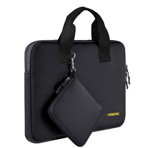 Hseok Laptop Sleeve 14 inch Case with Small Case, Compatible with MacBook Neo 14, MacBook Pro 14 M5/M4/M3/M2/M1, XPS 14 and Most 14 inch Notebooks, Neoprene Computer Handbag,B01K01 - color: B01k01, size: 14"