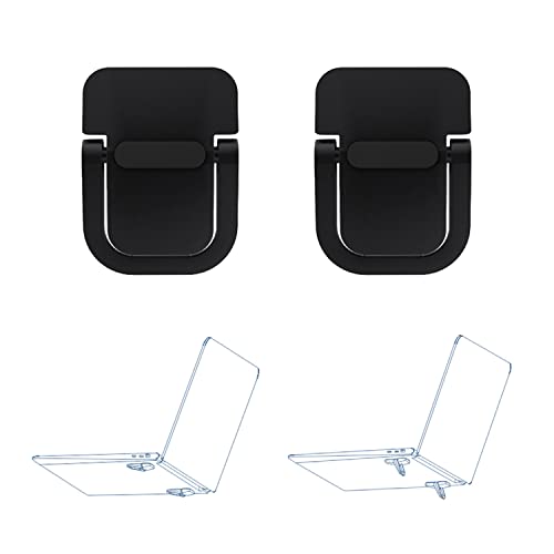 2pcs Keyboard Stands, Mini Laptop Stand for Desk, Portable Laptop Stand Compatible with MacBook Air Pro, Dell XPS, Lenovo, HP More. (Black)