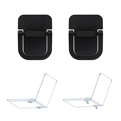 2pcs Keyboard Stands, Mini Laptop Stand for Desk, Portable Laptop Stand Compatible with MacBook Air Pro, Dell XPS, Lenovo, HP More. (Black)
