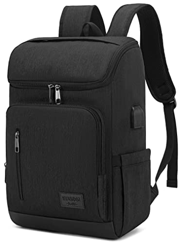 YALUNDISI Laptop Backpacks Travel Backpack Carry On Backpack Casual Daypack with USB Charging Port for Men Women Black - color: Black