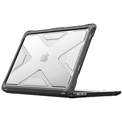 Fintie Case for MacBook Pro 13 Inch A2338(M2 M1) A2251 A2289 A2159 A1989 A1706 A1708 (2016-2023) - Heavy Duty Hard Shell Cover with TPU Bumper for MacBook Pro 13 with/Without Touch Bar, Clear - color: Crystal Clear