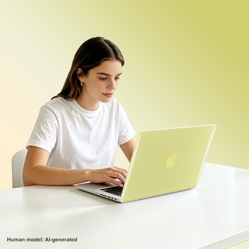 Case for MacBook Neo 13 Inch, Crystal Citrus, Invisible Clasp Gap | Ultra Slim, Anti-Scratch, Plastic Hard Shell,Keyboard Skin, A18 Chip, Model A3404 - color: Crystal Citrus