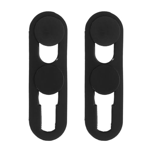 NUOBESTY Sliding Camera Cover Privacy Protector 2pcs Ultra-Thin Phone and Tablet Webcam Cover Sticker for Laptop Desktop Cell Phone Black Slider