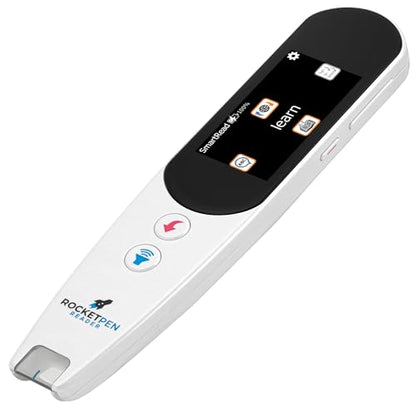 Rocket Pen Reading Tutor Scan Any Surface, Six Decoding Tools–Blue Case | Make reading your new superpower - color: Blue Case