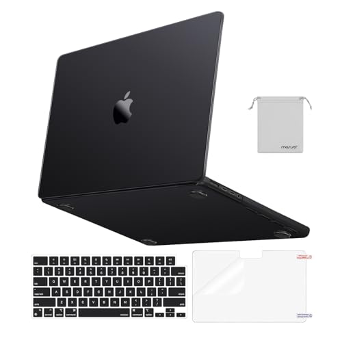 MOSISO Compatible with MacBook Pro 14 inch Case M5 M4 M3 M2 M1 2026-2021 | 4 in 1 Kit Fingerprint & Scratch & Crack Resistant Exact-Fit Ultra-Thin Hard Shell Protective Matte Cover, Space Black Clear - color: Space Black Clear