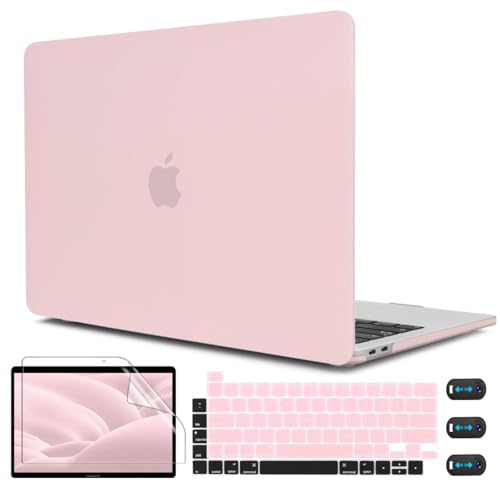 CISSOOK Baby Pink Case for MacBook Pro 13 inch 2025-2016 | 4in1 Set Plastic Hard Shell Case + Keyboard Cover Compatible with MacBook Pro 13" M2 M1 Model A2338 A2251 A2289 Pink - color: Baby Pink