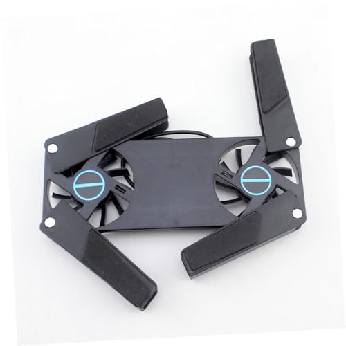 OSALADI 2Pcs USB Laptop Cooling Pad Ventilated Stand with Quiet Dual Fans Compatible with All Laptops and Game Consoles Portable Design for Easy Storage Low Noise Operation