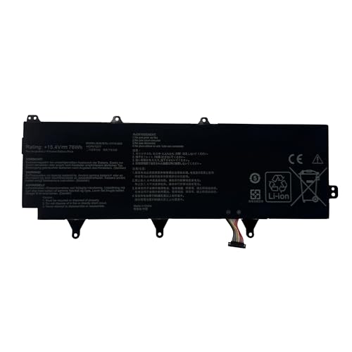 C41N1802 Laptop Battery Replacement for Asus Rog Zephyrus S 3s Plus GX701 GX701GW GX701GX GX735GV GX735GW GX735GX Series [15.4V 76Wh]