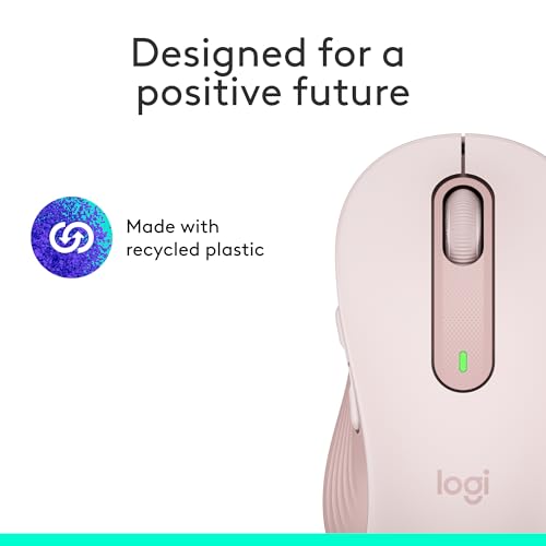 Logitech Signature M650 Wireless Mouse Small to Medium Sized Hands - Rose - color: Rose