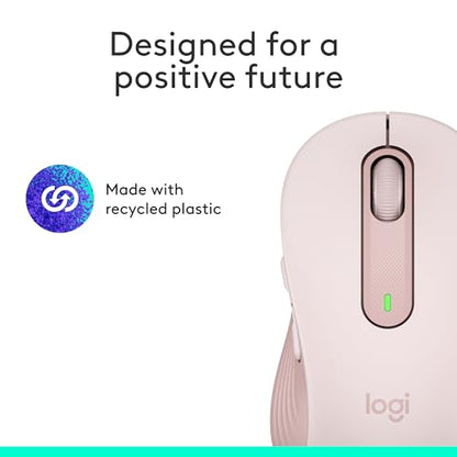 Logitech Signature M650 Wireless Mouse Small to Medium Sized Hands - Rose - color: Rose
