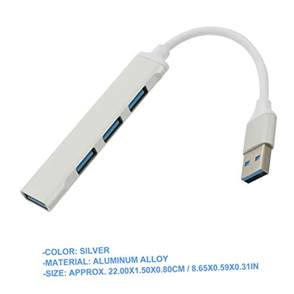 jojofuny Laptop USB Hub Slim c Device USB Splitter Dongles 4 Port USB Hub Multi-Port USB Hub