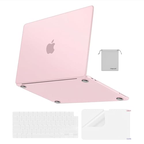 MOSISO Compatible with MacBook Neo Case 13 inch 2026 A3404 A18 Pro Chip | 4 in 1 Kit Ultra-Thin Crack&Fingerprint Resistant Protective Hard Shell, Precision-Matched to Laptop Color, Blush Clear - color: Blush Clear