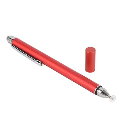 Dioche Capacitive Stylus Pen 2 in 1 Stylus Pen - High Sensitivity Double End Capacitive with Two Tips for Touch Screen & Digital Calendar - Dark Blue (Red) - color: Red