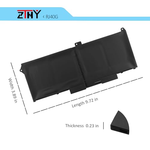 ZTHY RJ40G 4-Cell 63Wh Laptop Battery Replacement for Dell Latitude 14 5420 | Latitude 15 5520 Precision 15 3560 Battery P137G P104F P104F001 P104F002 075X16 1K2CF WY9DX 0WK3F1 0M3KCN 005R42 M033W 15.2V
