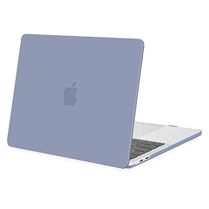 MOSISO Compatible with MacBook Pro 13 inch Case M2 M1, Lavender Gray | Plastic Hard Shell Case Cover 2026-2016A2338 A2251 A2289 A2159 A1989 A1708 A1706 with/without Touch Bar - color: Lavender Gray