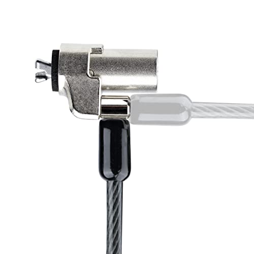 StarTech Laptop Cable Lock, Compatible with Noble Wedge; 6.6ft, TAA (2m) | Security Cable for Dell XPS/Latitude/2-in-1 Notebooks, Anti-Theft Keyed Lock, Steel Cable Lock For Laptop, NBLWK-LAPTOP-LOCK - size: Nobel Wedge, style: Unique Keyed
