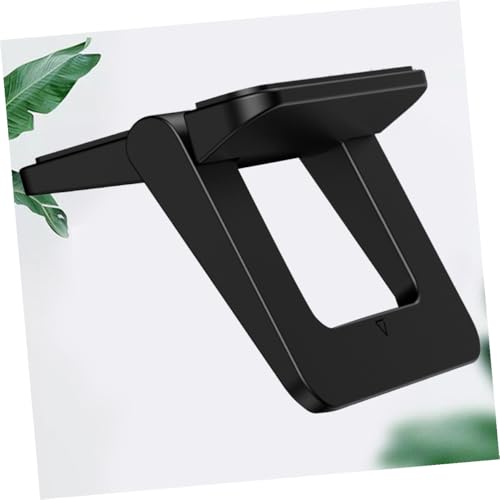 OSALADI 2pcs Foldable Mini Laptop Stand Portable Notebook Support Holder Adjustable Heightening Desk Holder for Travel Work Home, Universal Black