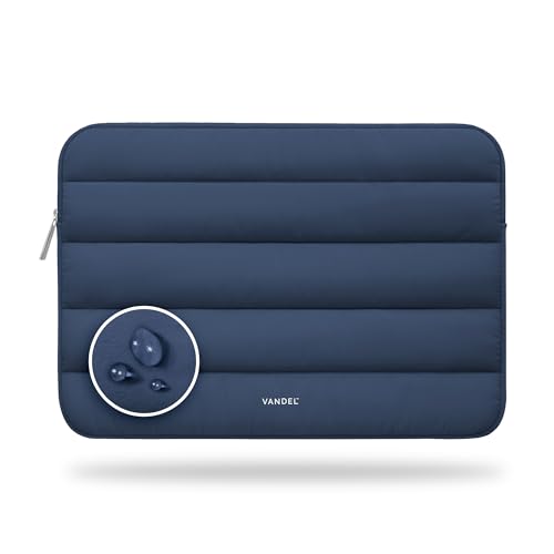 Vandel The Original Puffy Laptop Sleeve Case, 13-14 inch Laptop Sleeve Bag | Compatible with MacBook Air/Pro 13/Pro 14/iPad Pro 12.9, HP Dell ASUS Computer Case Bag Cover, Stylish Aesthetic Design - color: i. Navy, size: 13-14 Inch