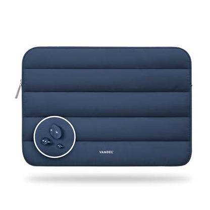 Vandel The Original Puffy Laptop Sleeve Case, 13-14 inch Laptop Sleeve Bag | Compatible with MacBook Air/Pro 13/Pro 14/iPad Pro 12.9, HP Dell ASUS Computer Case Bag Cover, Stylish Aesthetic Design - color: i. Navy, size: 13-14 Inch
