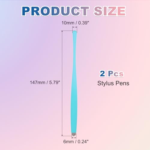 PATIKIL 2Pcs Slim Waist Stylus Pens for Touch Screen, High Sensitivity Universal Pen Capacitive Digital Pens Touchscreen Stylus for Phone Tablets Laptop Touch Screen, Blue - color: Blue