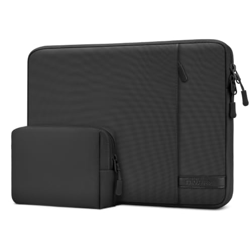 MOSISO Laptop Sleeve Compatible with MacBook Neo 13/Air 13.3 13.6/Pro 13 | 360 Degree Protective Portable Water Resistant Laptop Carrying Case Computer Bag with Vertical Pocket&Small Case, Black - color: Black, size: 13 inch