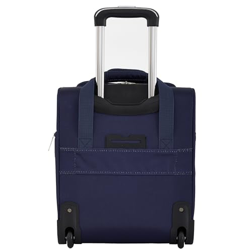 French Connection 16" Underseat Carry-On Luggage with USB/USB-C Ports, Blue Depths - color: Blue Depths