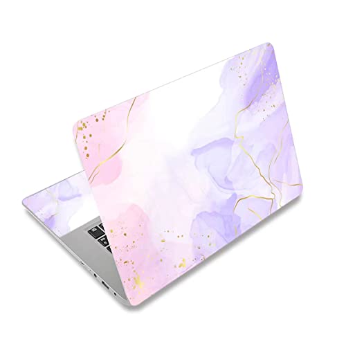 12.1 13 13.3 14 15.4 15.6 Inch Laptop Skin Decal, Laptop Skins Stickers Decals for Notebook PC, Universal Reusable Vinyl Laptop Cover Sticker, Waterproof Art Deal Protector I Pink Purple Marble - color: Pink Purple Marble