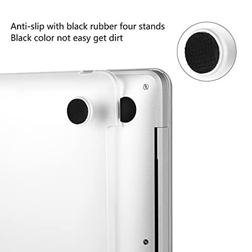 Batianda Matte Ultra-Thin Case for M4 New MacBook Pro 16 inch 2024 2023 2021 Release Model A3403 A3186 A2991 Durable Fingerprint-Resistant, Precision Fit, with TPU Keyboard Cover, Translucent - color: Translucent