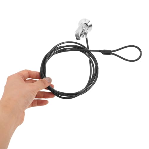 Laptop Security Cable Lock with 4-Digit Combination, Flexible Lightweight Steel and Plastic Construction, 6ft Portable Anti-Theft Lock for Laptop and Electronic Devices at Office