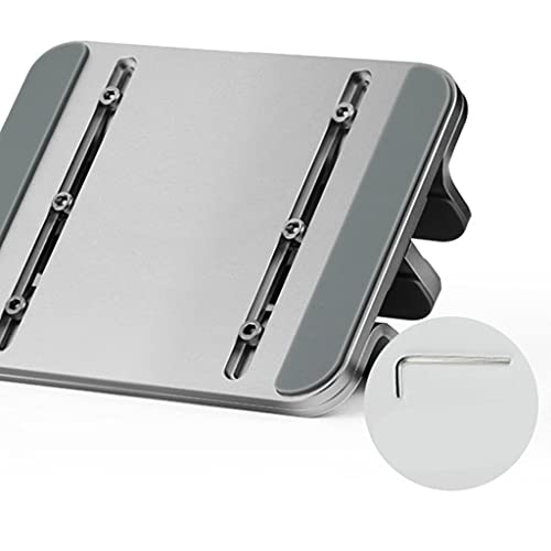 Metal Vertical Laptop Stand Double Desktop Stand Holder 5-30mm Width Adjustable Dock for All Laptops Phone Holder for Hands Free - color: Black