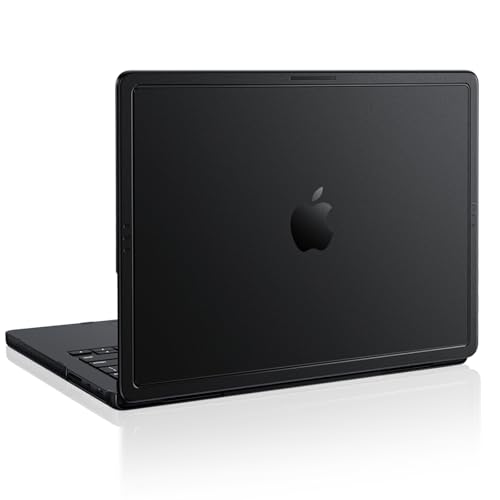 Soonjet for MacBook Pro 14 inch Case M5 M4 M3 M2 M1 2026-2021 Laptop Cover | Anti Crack, Fingerprint Scratch Resistant Matte, Protective Hard Shell, Space Black Clear, Thin & Lightweight, Snap on Fit - color: Armor SpaceBlack