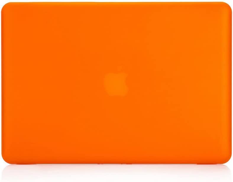 RUBAN Case Compatible with MacBook Pro 15 inch 2011 2010 2009 Release A1286, Plastic Hard Case Shell and Keyboard Cover for Older Version MacBook Pro 15 Inch with CD-ROM (Orange) - color: Orange
