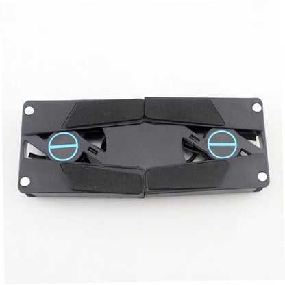 STOBOK 2Pcs USB Laptop Cooling Pad with Dual Fans Ventilated Support for All Laptops Slip Design for Travel and Business Use Efficient Heat Dissipation