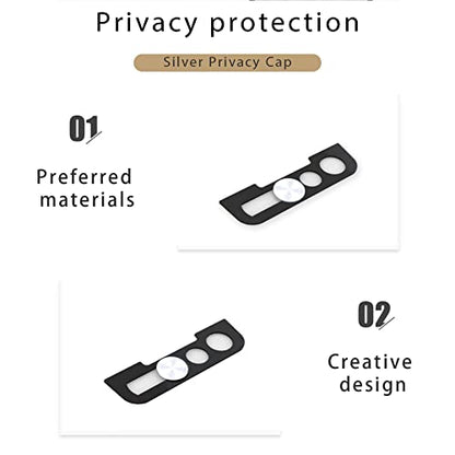 Webcam Cover,Front Camera Cover Compatible for iPhone 13/13 Mini/13 Pro/13 Pro Max,Protect Privacy and Security,Not Affect Face ID, 2 Pack-Silver - color: Silver