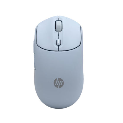 HP 400 Quiet Wireless Mouse, Dual Bluetooth & 2.4GHz, Soft Silicone, Quiet Clicks, Microsoft Wheel, 24-Month Battery, 6000 DPI, Ambidextrous, Eco-Friendly Design, Multi-OS, Blue - color: Blue