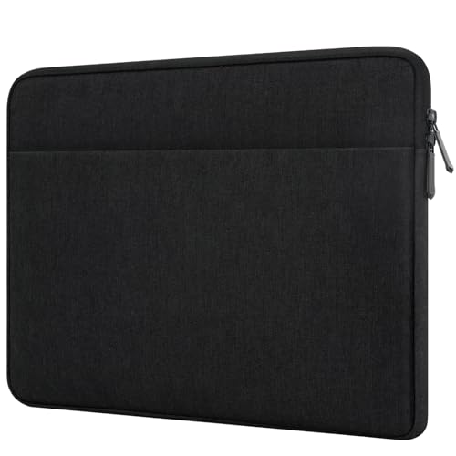 Laptop Sleeve Case with Accessory Pocket Padded Computer Carrying Pouch 15.6 inches Compatible with HP Dell Asus Acer Protective Laptop Cover for 15.6 “ Chromebook/Notebook/Tablet, Black. - color: Black, size: 15.6inches