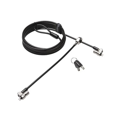 Kensington MicroSaver 2.0 Keyed Twin Cable Lock for Laptops & Other Devices (K65048WW)