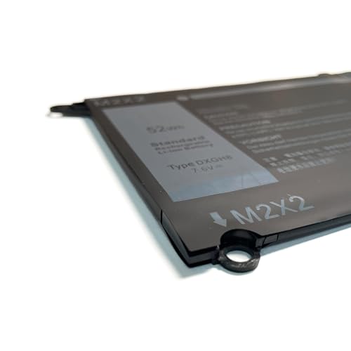 7.6V 52Wh DXGH8 0H754V H754V P82G Replacement Laptop Battery for Dell XPS 13 9370 9380 7390 2019 Inspiron 13 7000 7390 7391 2-in-1 5390 5391 14 7400 7490 Latitude 3301