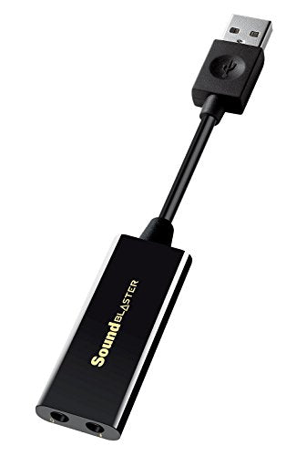 Sound Blaster Play! 3 External USB Sound Adapter for Windows and Mac. Plug and Play (No Drivers Required). Upgrade to 24-bit 96khz Playback