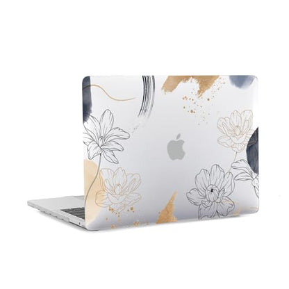 Hard Case Compatible with Old Version MacBook Pro 13 inch Case 2012 2011 2010 2009 2008 Release A1278 with CD-ROM, Laptop Plastic Hard Case Shell & Keyboard Cover, Flower Sketch - color: Flower Sketch, size: A1278(Pro 13" w/CD-ROM 2008-2012)