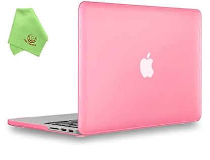 UESWILL Matte Hard Shell Case Cover Compatible with MacBook Pro (Retina, 13 inch, Early 2015/2014/2013/Late 2012), Model A1502/A1425, No CD-ROM, No USB-C, Pink - color: Pink, size: MacBook Pro 13" Retina A1502/A1425