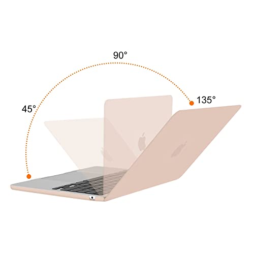 MOSISO Compatible with MacBook Air 13 inch Case M5 2026 M4 M3 M2 2025-2022 | A3449 A3240 A3113 A2681, Scratches-Resistant Protective Hard Shell for MacBook Air 13.6 inch Case, Camel - color: Camel