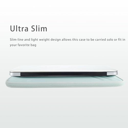DOMISO 15.6 Inch Laptop Sleeve Case, Shockproof Waterproof Soft EVA Protective Bag with Handle, Lightweight Carrying Case for MacBook, Dell, HP, Lenovo, ASUS, Mint Green - color: Mint Green, size: 15 - 15.6 Inch