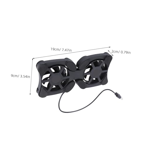 OSALADI Portable Foldable Laptop Cooler Fans USB Powered Notebook Cooling Mat Lightweight Space-Saving Design - Pads for Enhanced Stability Energy Efficient Heat Dissipation