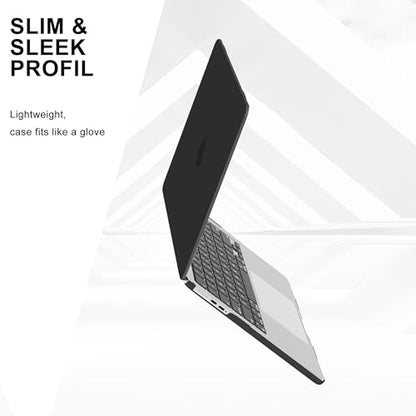 B BELK Compatible with MacBook Pro 14 inch Case M5 2026-2021 M4 M3 M2 M1 A3426 A3427 A3434 A3112 A3185 A3401 A2918 A2992 A2779 A2442, Plastic Hard Shell Case+Keyboard Cover+Screen Protector, Black - color: Black